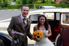 Bride and Groom car