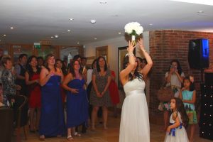 Throwing The Flowers with Our Mobile Disco near Atherstone