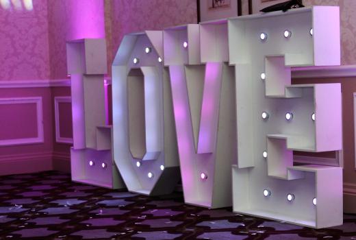 large led love letters birmingham
